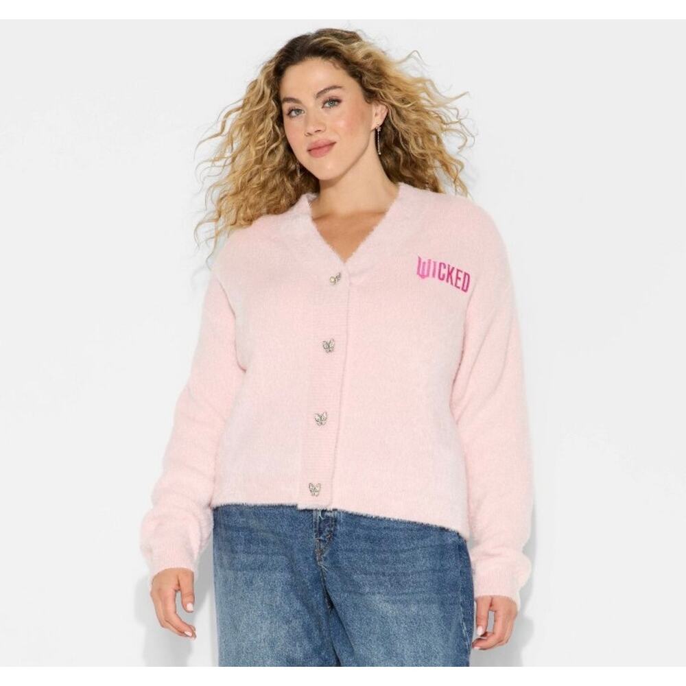 Wicked x Katie Kime Women's Cardigan - Light Pink 3x - Sold Out‎